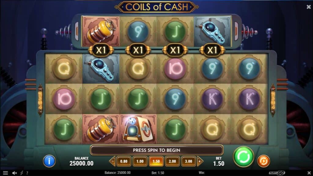 game coils of cash slotxoeasy