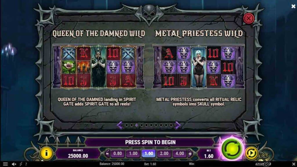 queen of the damned wild&metal priestess wild the crypt slotxoeasy