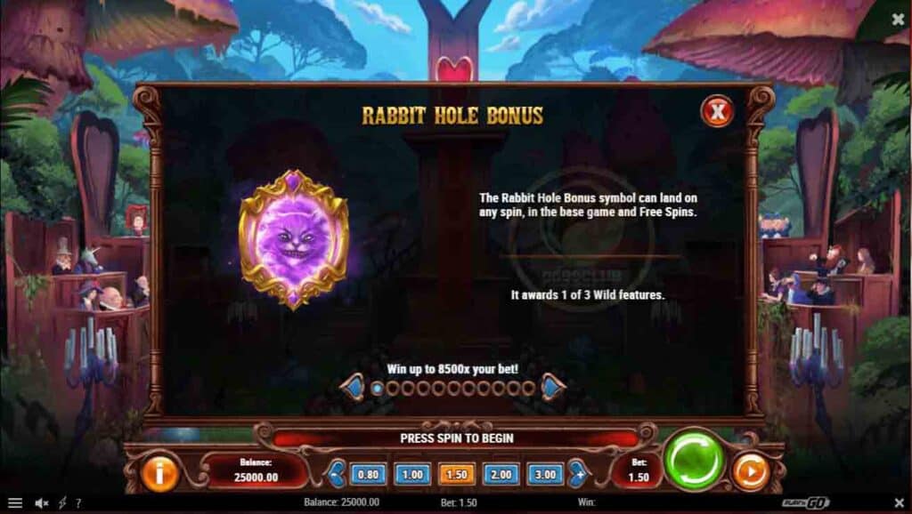 rabbit hole bonus court of hearts slotxoeasy