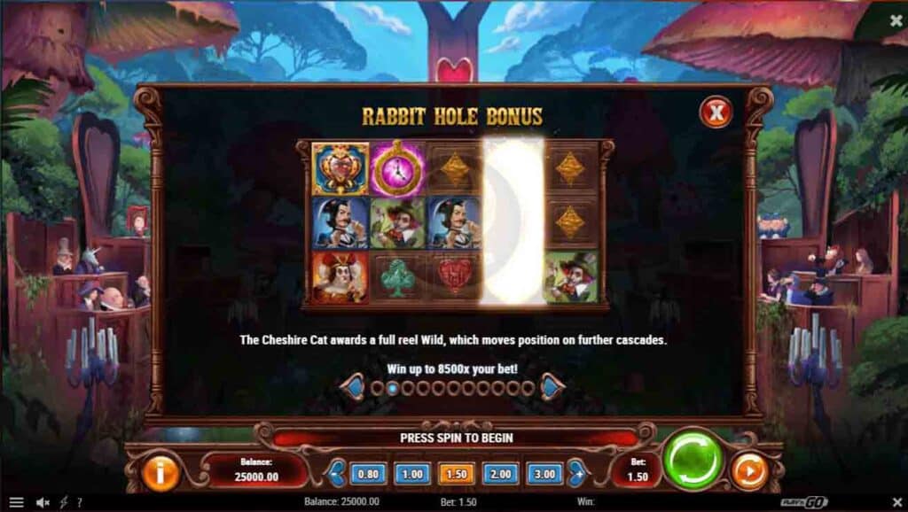 rabbit hole bonus court of hearts slotxoeasy 2