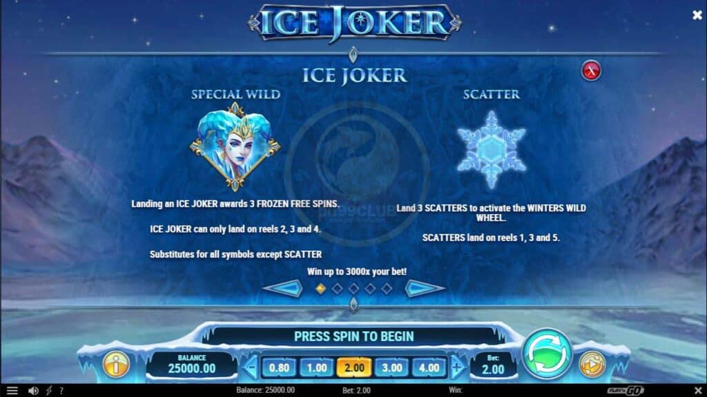 special wild&scatter ice joker slotxoeasy