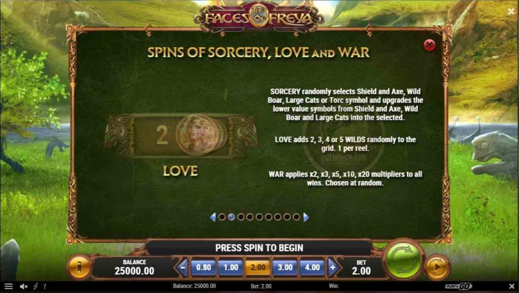 spins of sorcery love and war&sorcery&love&war the faces of freya slotxoeasy