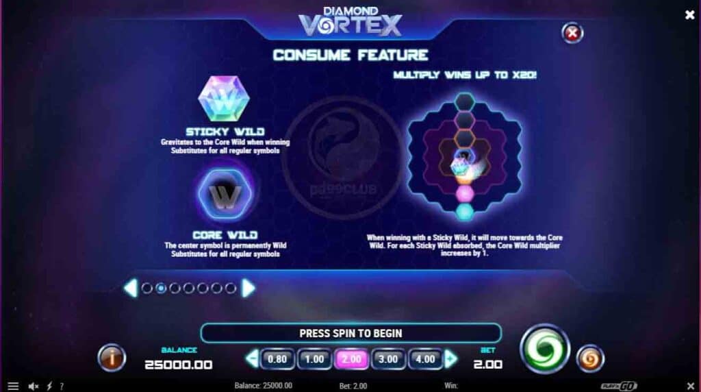 consume feature diamond vortex mgm99win