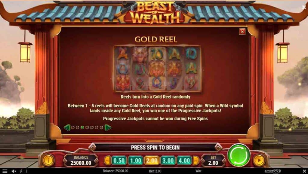 gold reel beast of wealth mgm99win