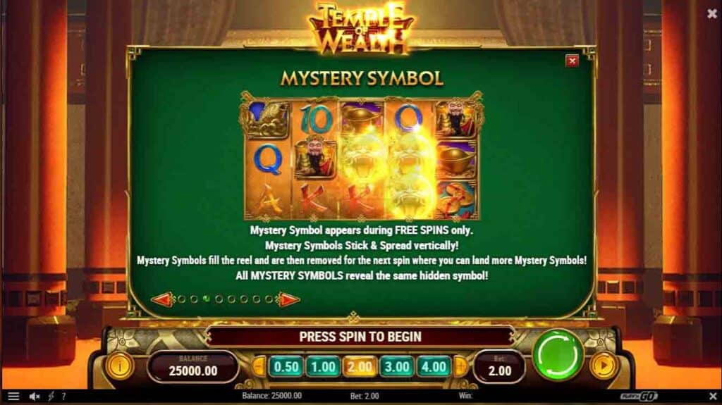 mystery symbol temple of wealth mgm99win